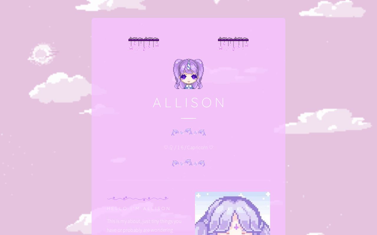 Carrd profile picture for @allison